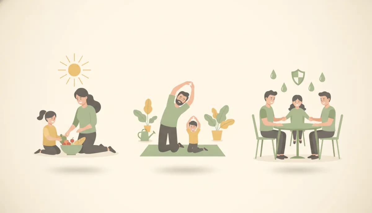 byMae Resiliency Report illustration on building a family’s everyday immune resilience