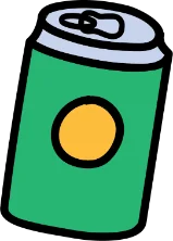 Hand-drawn can